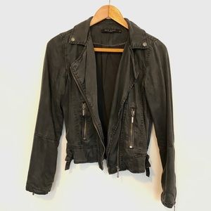 Max Jeans Cotton Moto Jacket